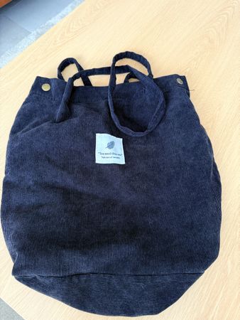 Tasche Cord dunkelblau neuwertig