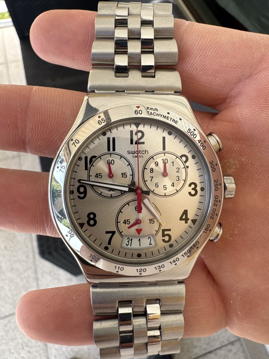 Swatch Orologi: Swatch iron Chronograph – Nuovo (secondo la descrizione) da Esslingen venduto da Filipecancela 4