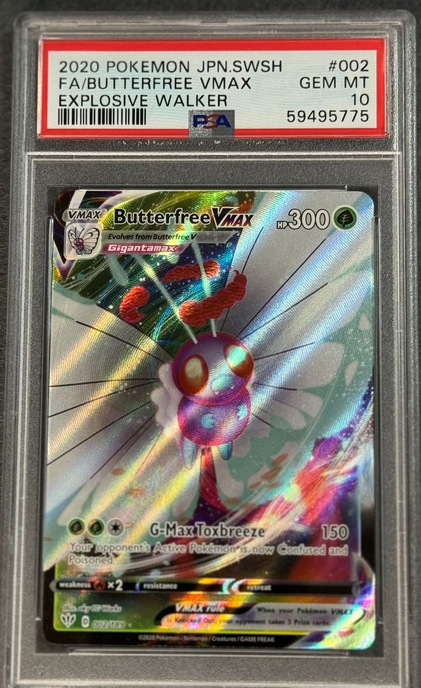 Pokémon Carte collezionabili: Pokemon PSA 10 Butterfree VMAX 002/189 Explosive Walker EN – Nuovo (secondo la descrizione) da Oensingen venduto da CSCollectors 1