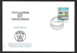 Sonderbrief S. 1179 NABA Zürich Ausgabetag Block 24.5.1984