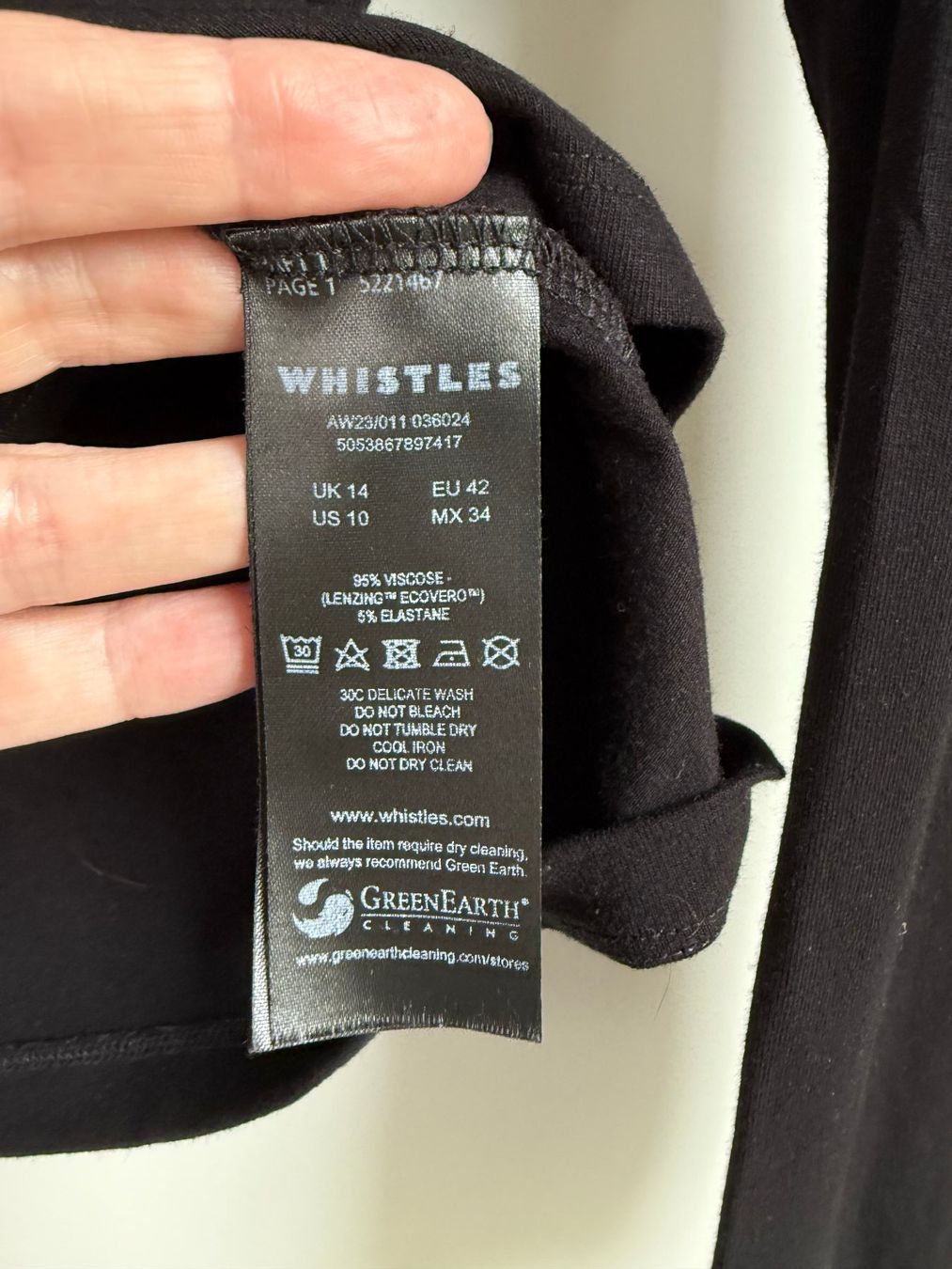T-shirt: Whistles T Shirt – Usato da Spreitenbach venduto da BritToSwiss 4