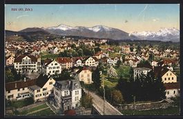 Rüti /ZH, Teilansicht mit Strassenparti