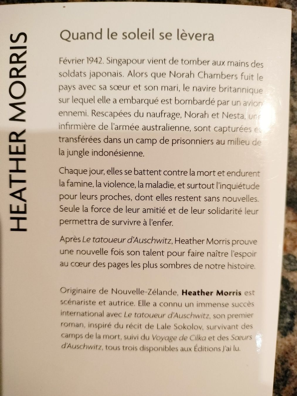 Libri: Quand le soleil se lèvera Heather Morris – Usato da Cortaillod venduto da rozinna 1