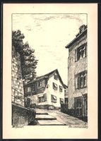 Künstler-AK Basel, Am Leonhardsberg