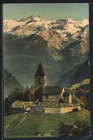 Cartes postales: Lenzerheide, St. Cassian, Blick zur Kirc – D'occasion à Berlin par bartko-reher