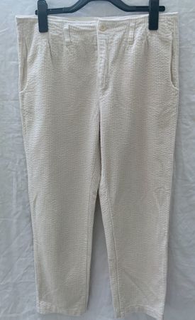Superbe pantalon SUGAR velours côtelé épais blanc crème t.42