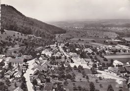 LEIBSTADT (Aarg) 1957 Flugaufnahme.