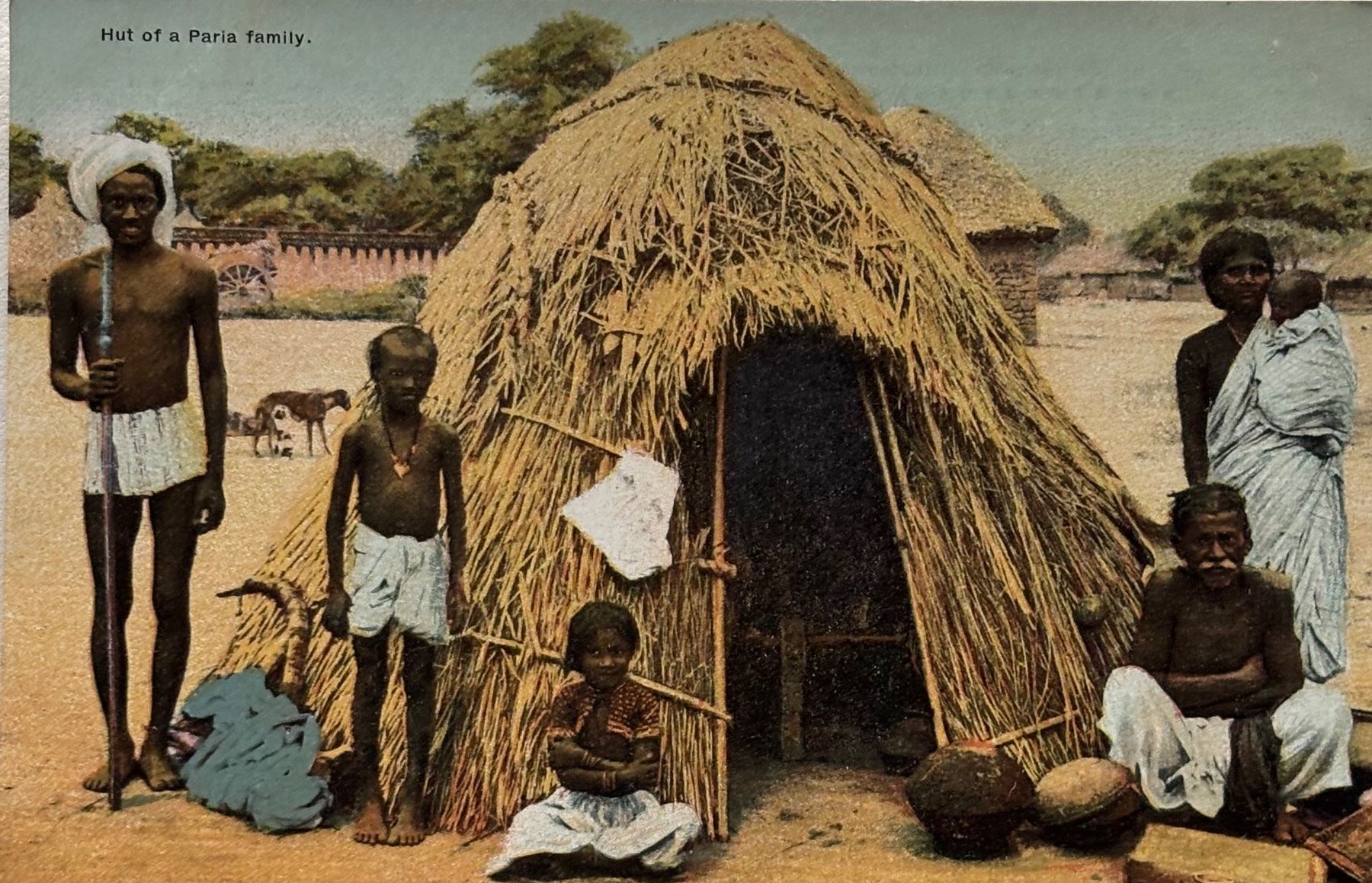 Ansichtskarten: Indien - Mission, Wien, Strohhütte – Gebraucht aus Frauenfeld von Merk52