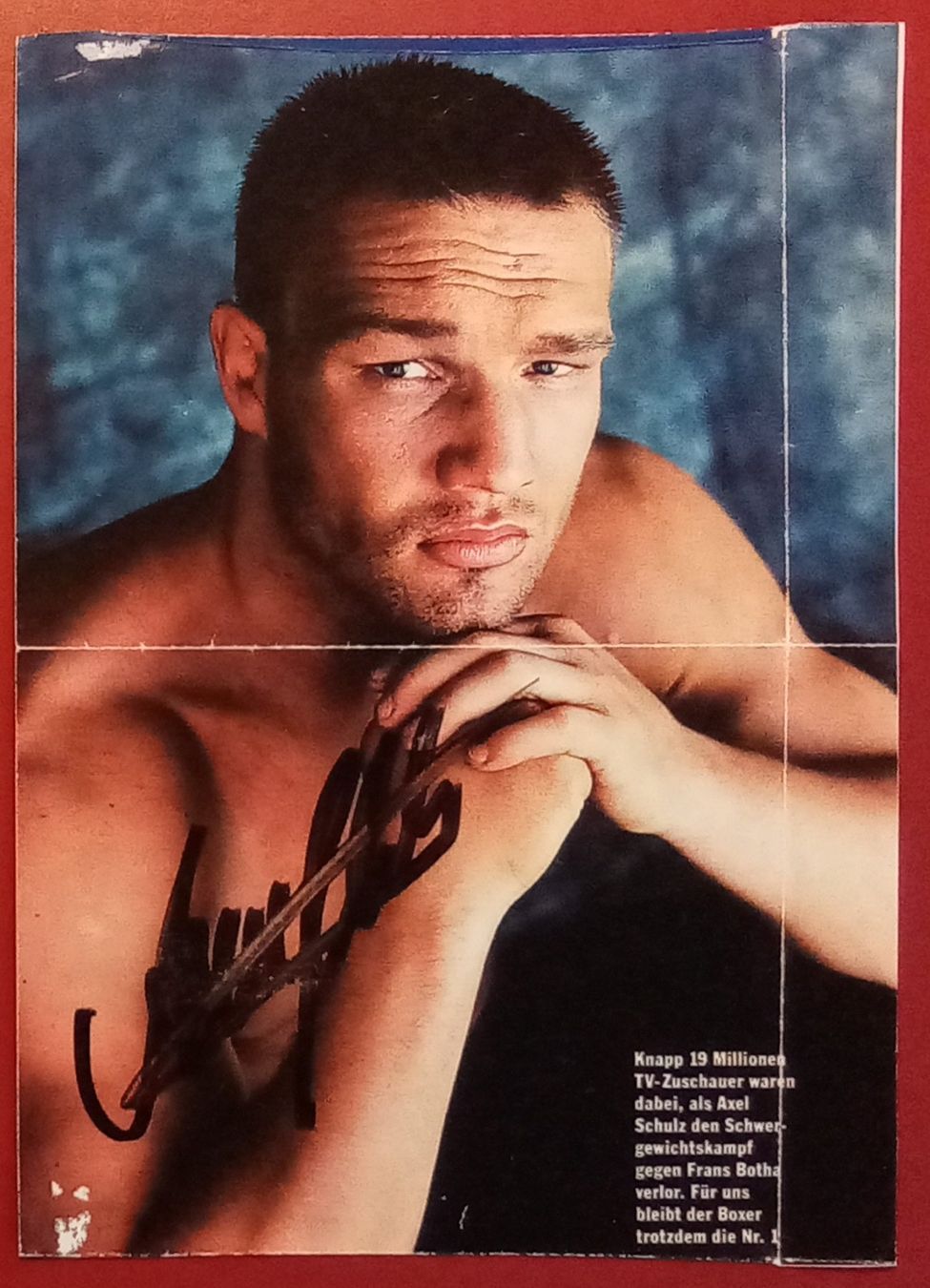 Autografi: Axel Schulz Boxer Autogramm signiert Bild 16x22cm – Usato da Bischofszell venduto da Gottselig