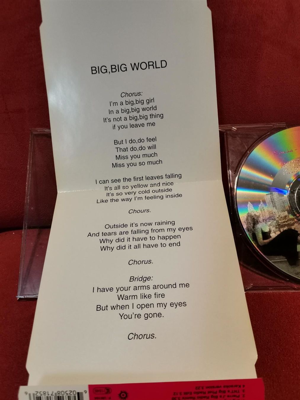 CD: Emilia CD-Single Big Big World – Usato da Zofingen venduto da noise123 3