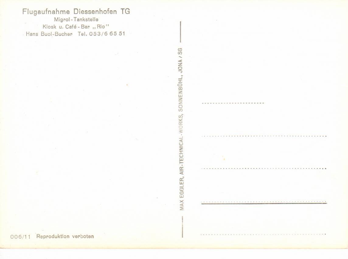 Cartoline postali: Flugaufnahme Diessenhofen – Usato da Wolhusen venduto da Curver9 1