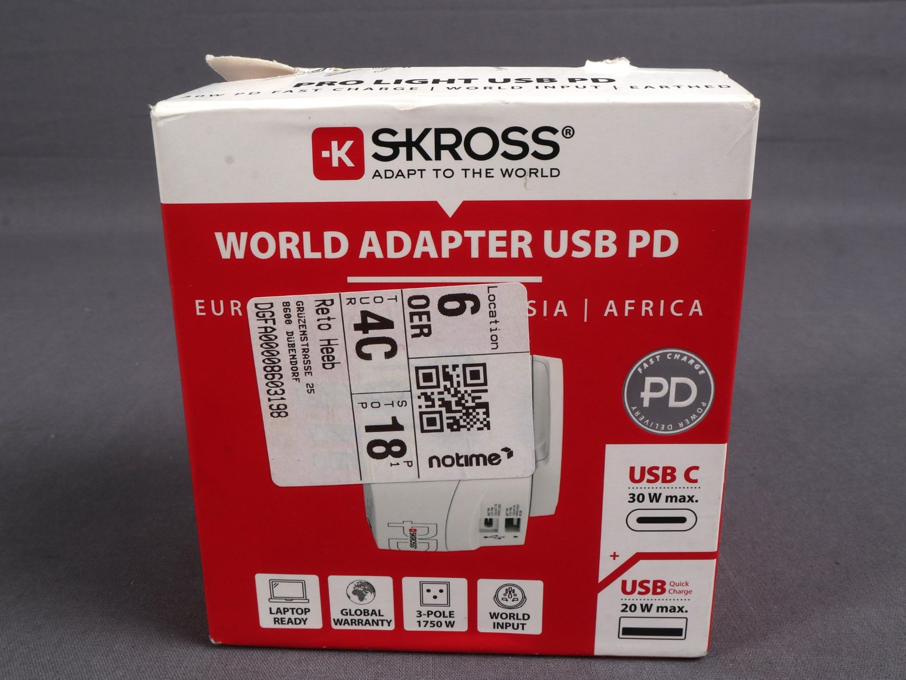 SKROSS Lecteurs & Adaptateurs: SKROSS World Adapter USB PD – Neuf (Voir description) à Steinen par Restwert_Steinen 5