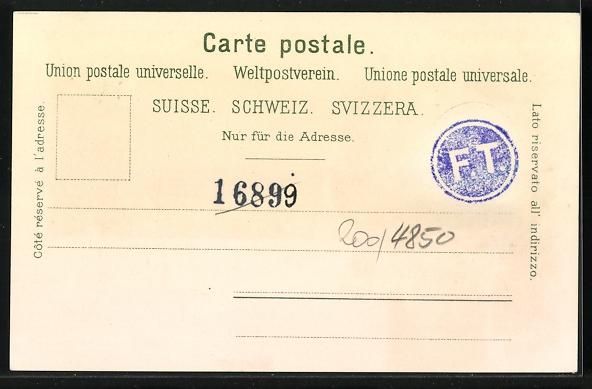 Cartoline postali: Litho Bex, Tour de Duin, les Diablerets, – Usato da Berlin venduto da bartko-reher 1