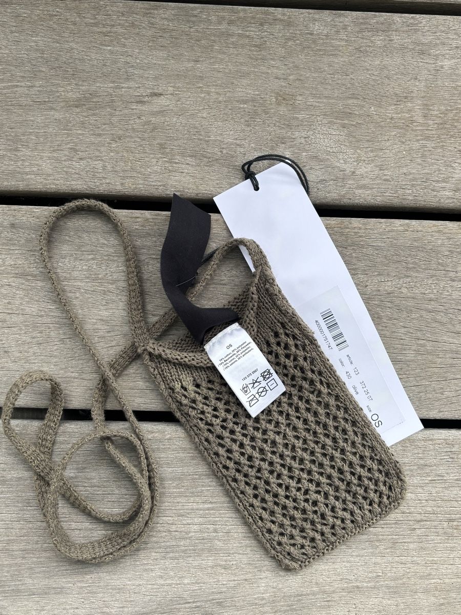 Rundholz Borse da donna: Rundholz Black Label Knitted Bag, One Size, Olive – Nuovo e nell'imballaggio originale da Erlenbach ZH venduto da verbena_mint 1