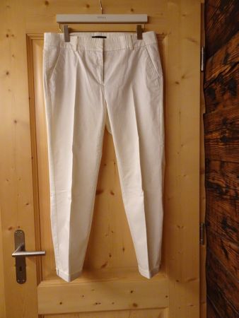 Uni weisse CAMBIO Damen Stoff-Hose Gr. 42 - 426202