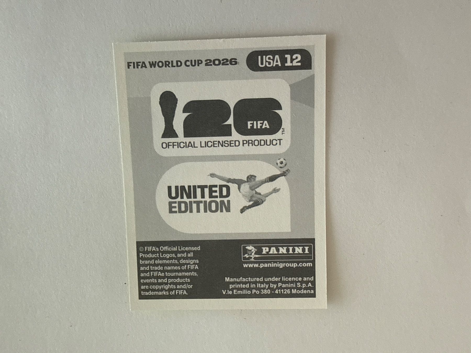 Panini Sammelbilder & Trading cards: Weah USA12 - Panini CH Edition WM 2026 – Neu (gemäss Beschreibung) aus Grenchen von nicus_aveiro 1