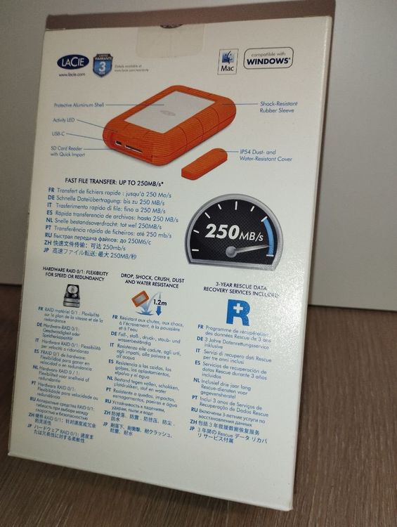 Lacie Dischi rigidi: LaCie Rugged RAID Pro 4TB, USB-C 3.1 – Nuovo e nell'imballaggio originale da Agno venduto da luk_mfk6 3
