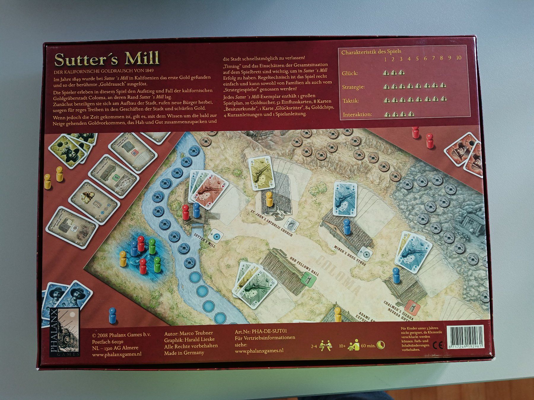 Giochi: Sutter's Mill - Sutters Mill Brettspiel Marco Teubner – Usato da Altstätten SG venduto da GGsGameshop 3