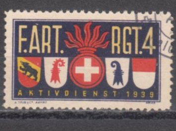 Tutti i francobolli: Artillerie Wi 42 gestempelt – Usato da Bürglen TG venduto da StampGraf