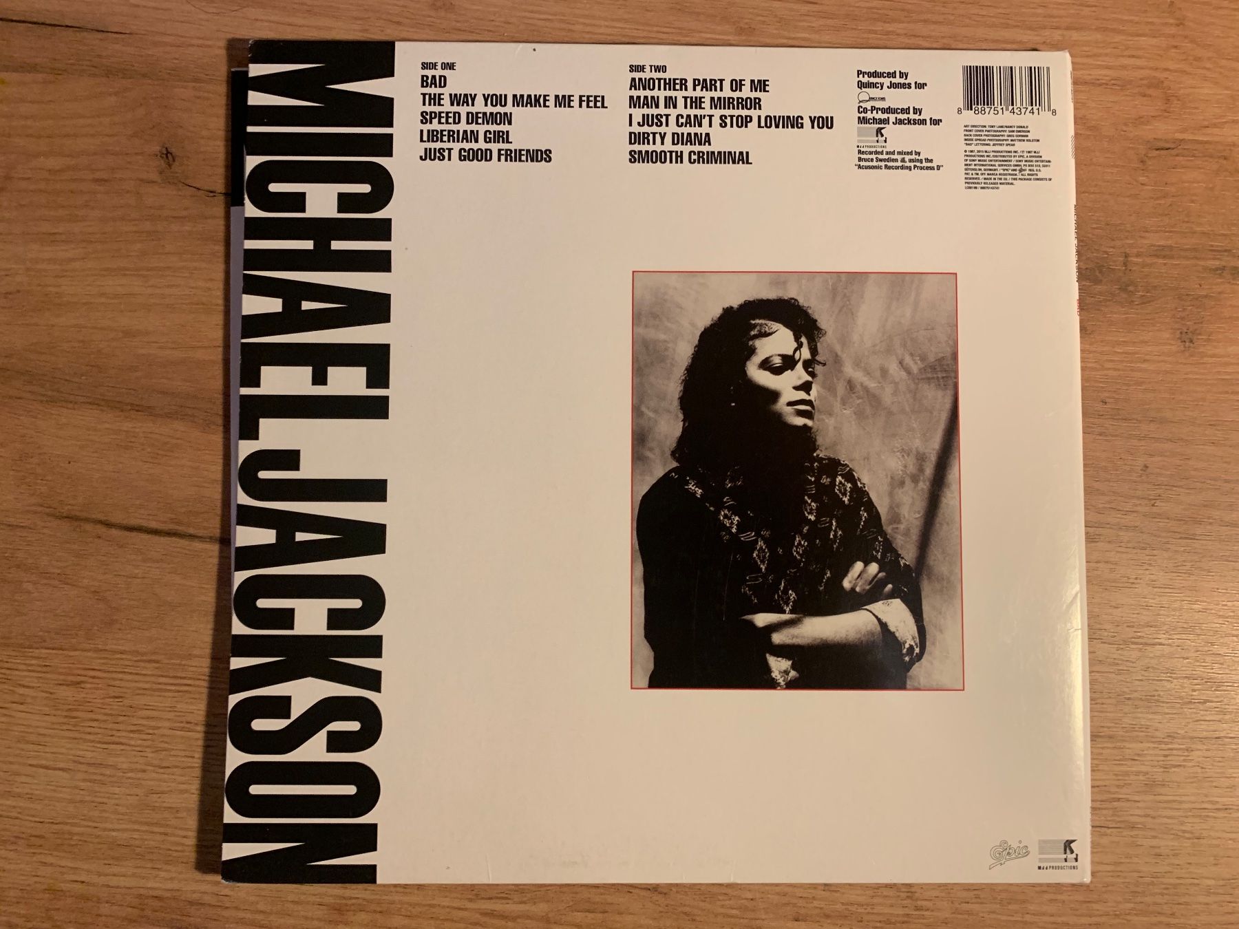 Schallplatten: MICHAEL JACKSON - BAD...RE EU 2015...VG+/VG+ – Neu und originalverpackt aus Gals von Diskopat 1