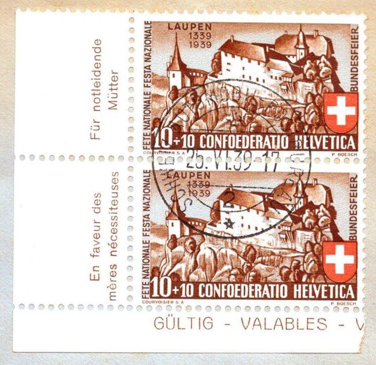 Tutti i francobolli: Laupen  1339 - 1939  SSt – Usato da Aarau venduto da kufi44 1