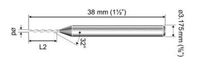 PCB Spiralbohrer 1.3mm (3.175mm Schaft)