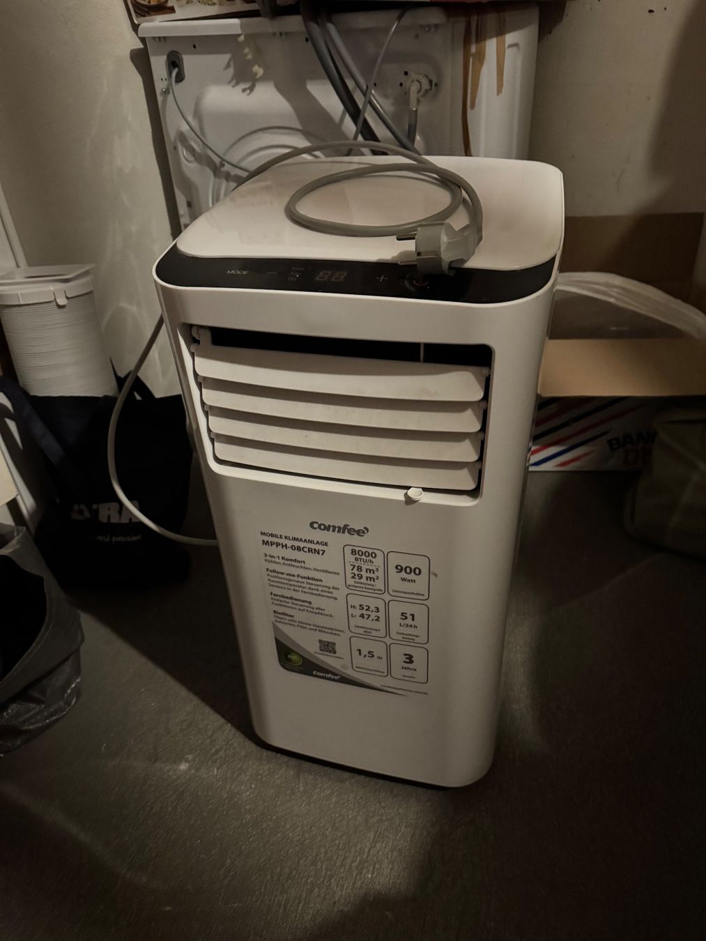 Comfee Klimageräte: Mobiles Klimagerät Comfee MPPH-08CRN7 – Gebraucht aus Basel von max_si