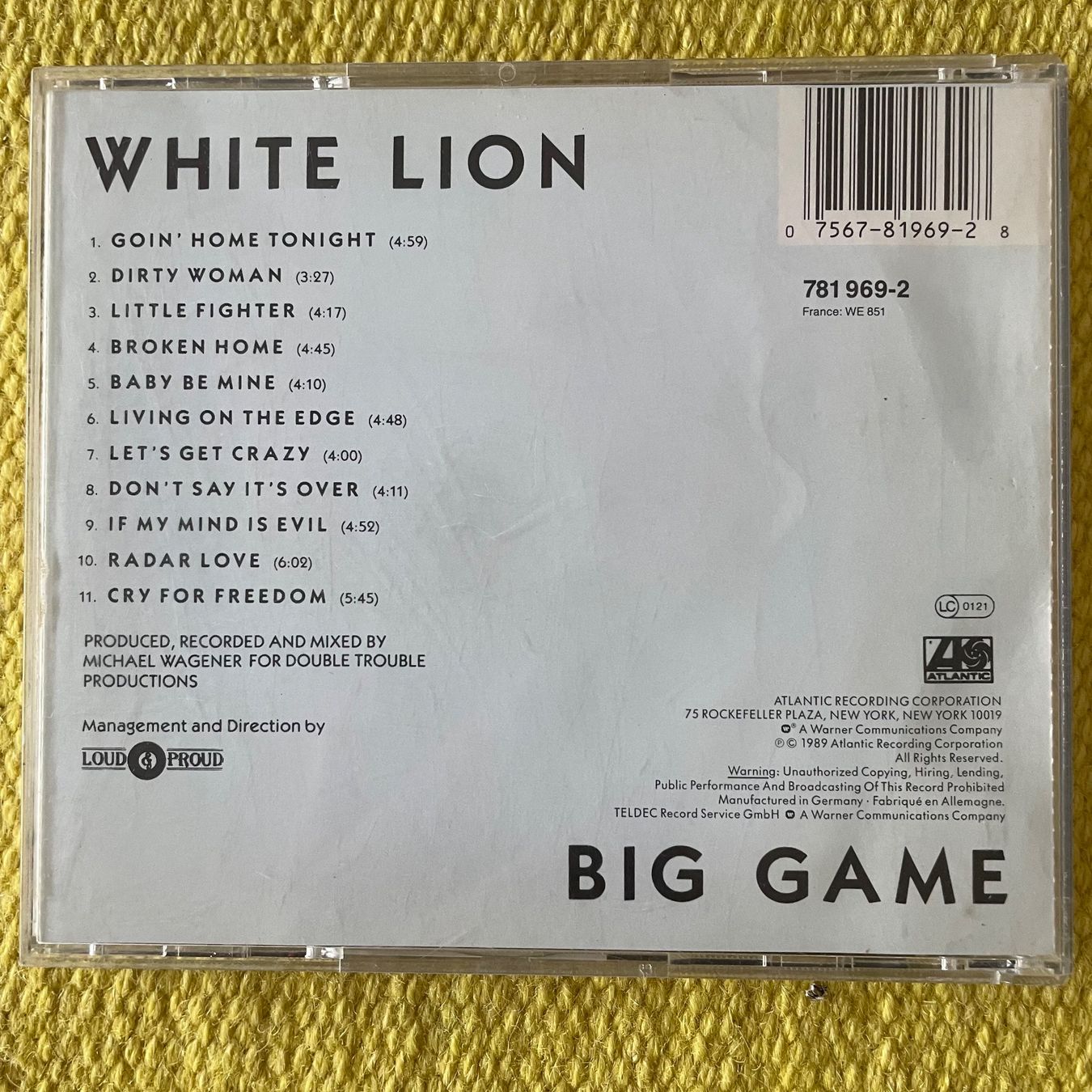 CD: WHITE LION-BIG GAME – Usato da Rorschacherberg venduto da CD-Roli 1