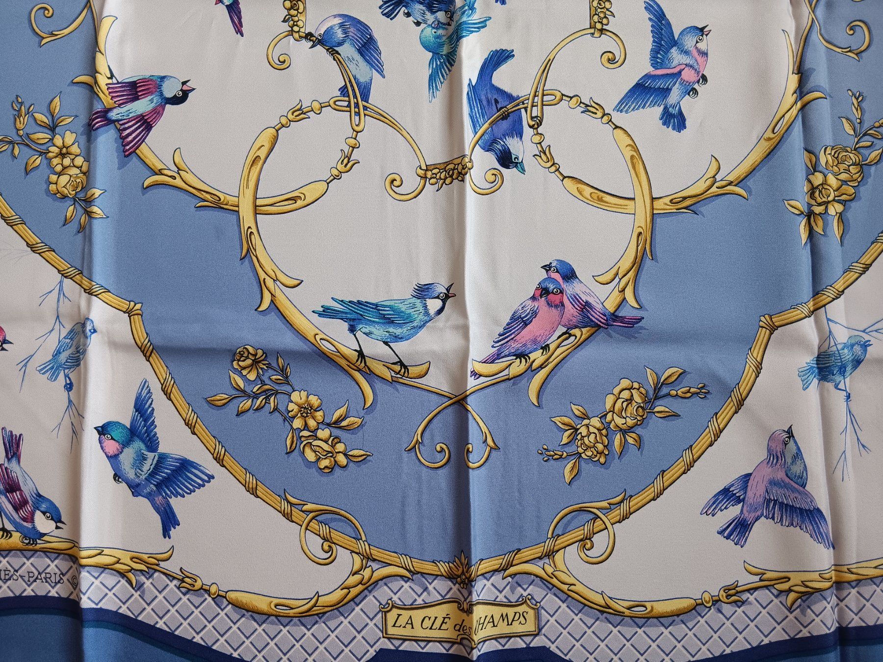 Hermès Foulard & Sciarpe: HERMES "LA CLE DES CHAMPS" CARRE 90 CM – Usato da Cossonay-Ville venduto da Les_1001_perles 7