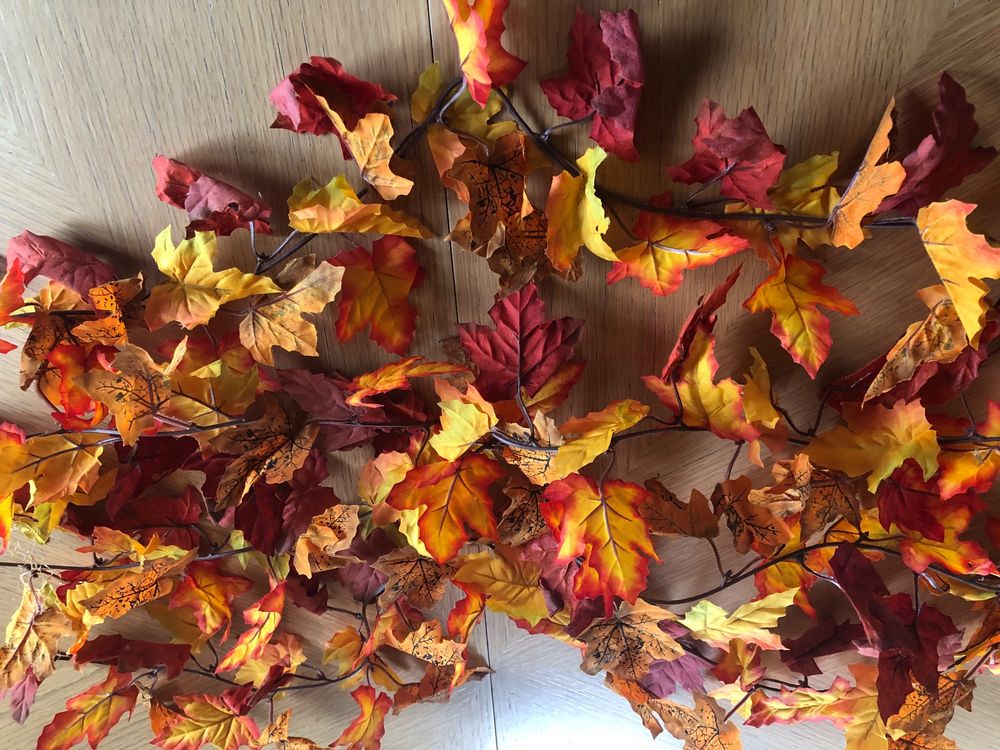 2 Stück Herbstblätter Deko Zum Aufhängen – Acryl Wandkunst Für Thanksgiving & Herbstdeko
