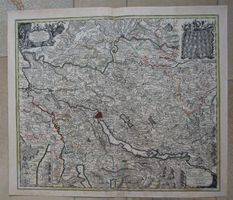 Zürich  Kupferstichkarte von Seutter selten