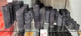 091 Posten Raureif Kerzen schwarz aus Liquidation