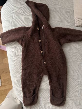 Engel Baby Wollfleece Overall Gr. 62/68, 100% Schurwolle