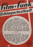 Film + Funk Schlagertextheft (1960)