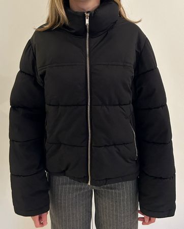 Winterjacke, schwarz, Gr. S, Gina Tricot