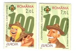 Briefmarken "Pfadfinder". Rumänien