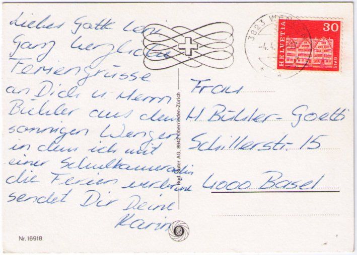 Ansichtskarten: Wengen 3 Bild AK – Gebraucht aus Binningen von Mountainrider 1