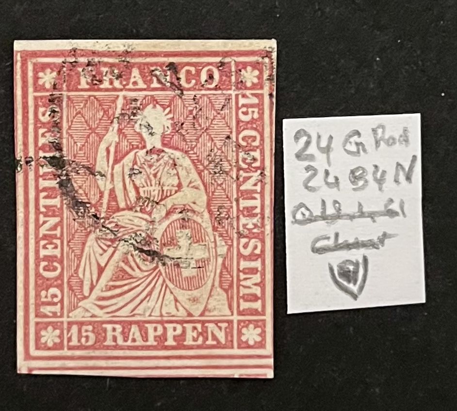 Tutti i francobolli: Strubel 24G + ABART 1.01 Signé – Usato da Sottens venduto da thigroux