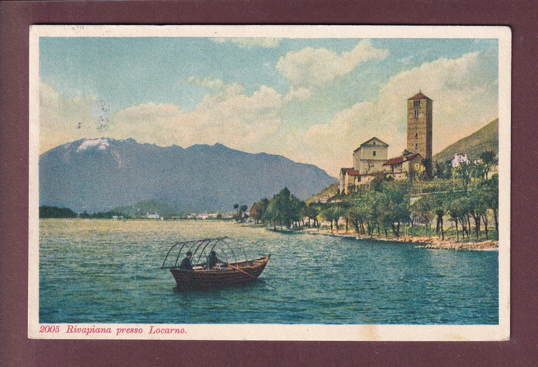 Cartoline postali: RIVAPIANA presso Locarno - 1928 – Usato da Pully venduto da nicecards