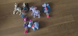 Enchantimals poupées et animaux 6 pièces ensemble bon état
