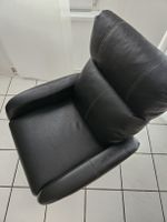 Schwarzer Ledersessel mit Relaxfunktion, Top Zustand!