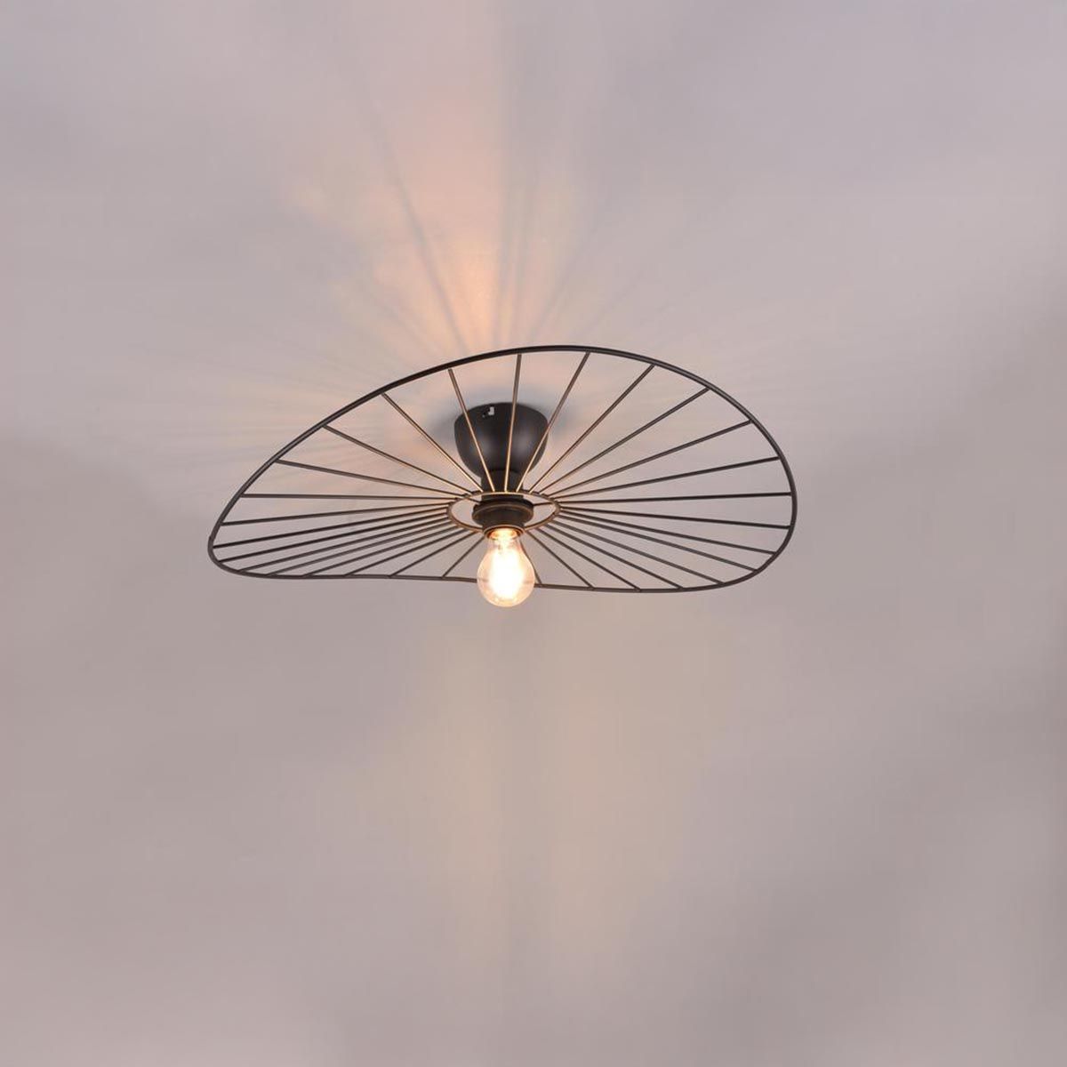 Lampadari & plafoniere: Deckenleuchte, Schwarz, 60 cm Ø – Nuovo (secondo la descrizione) da Kreuzlingen venduto da Smart-Light