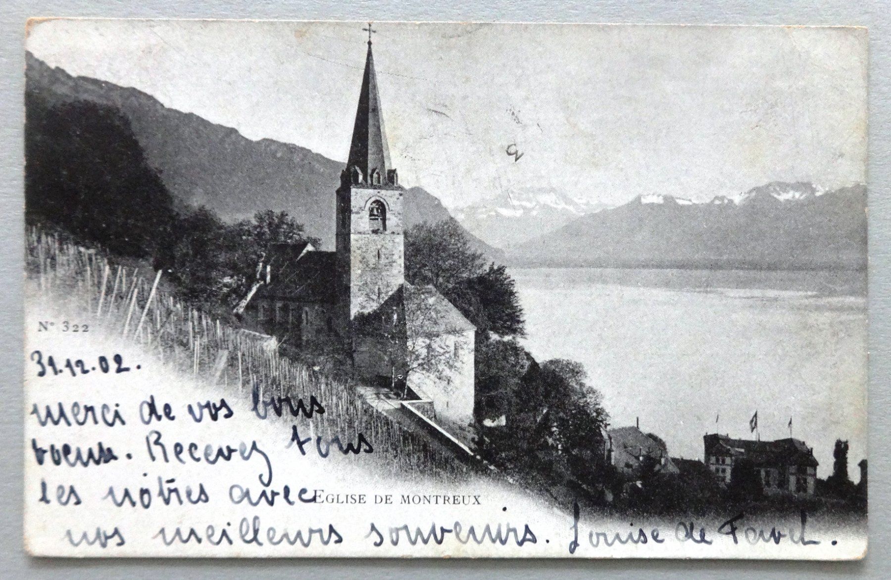 Ansichtskarten: Eglise de Montreux – Gebraucht aus Fétigny von Billy2miny