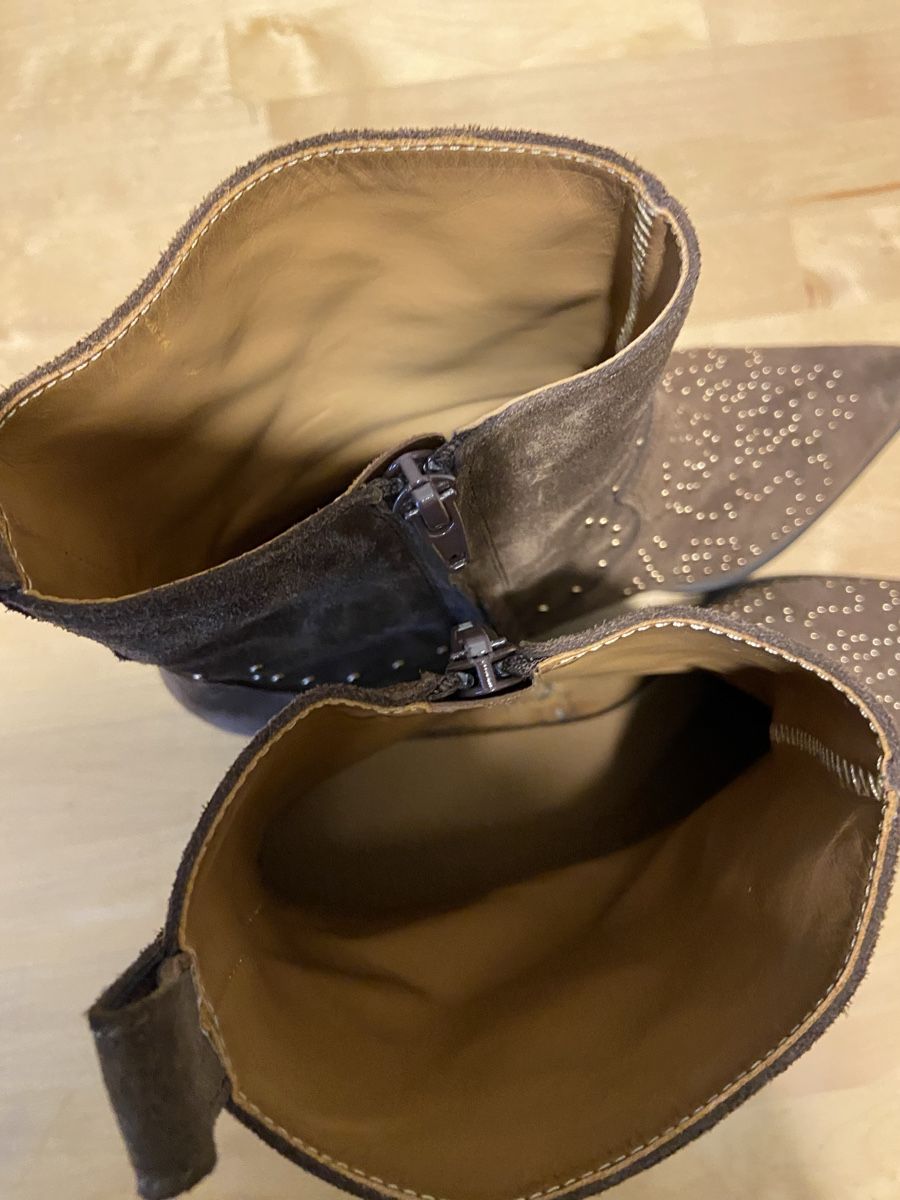Scarpe da donna: Braune Wildleder Stiefeletten – Usato da Binningen venduto da Dodo21 5
