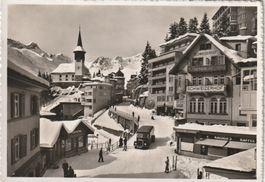 Arosa Postplatz im Winter