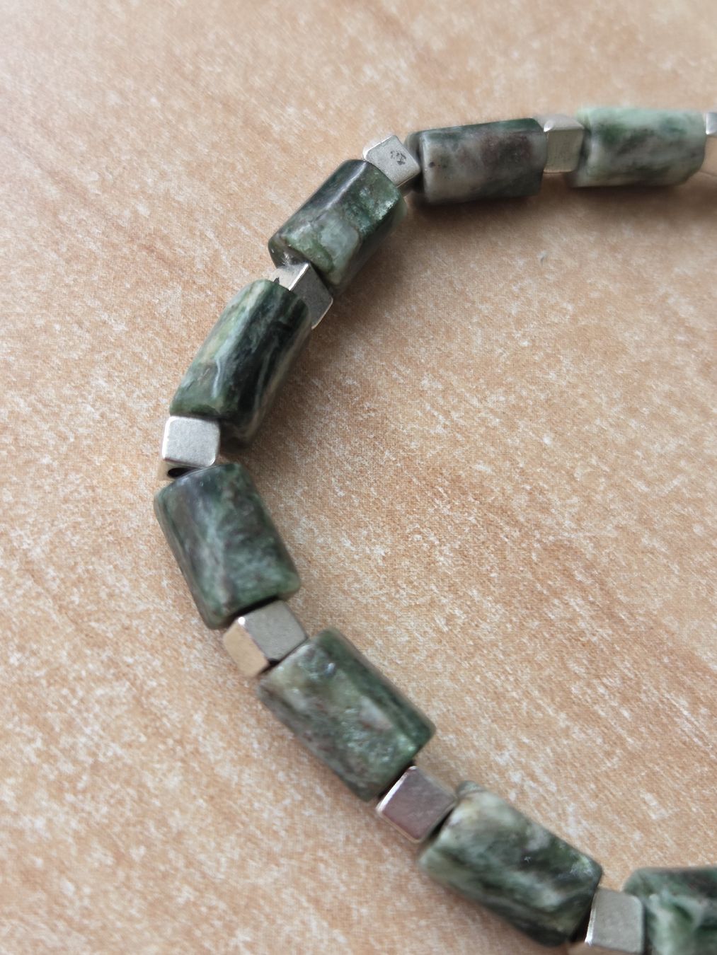 Bracciali & Braccialetti: Moosachat Elastarmband ca 20cm Neu – Nuovo (secondo la descrizione) da Winterthur venduto da katzen07