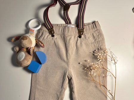 elegante gefütterte Baby Boy Hose 9-12 Monate