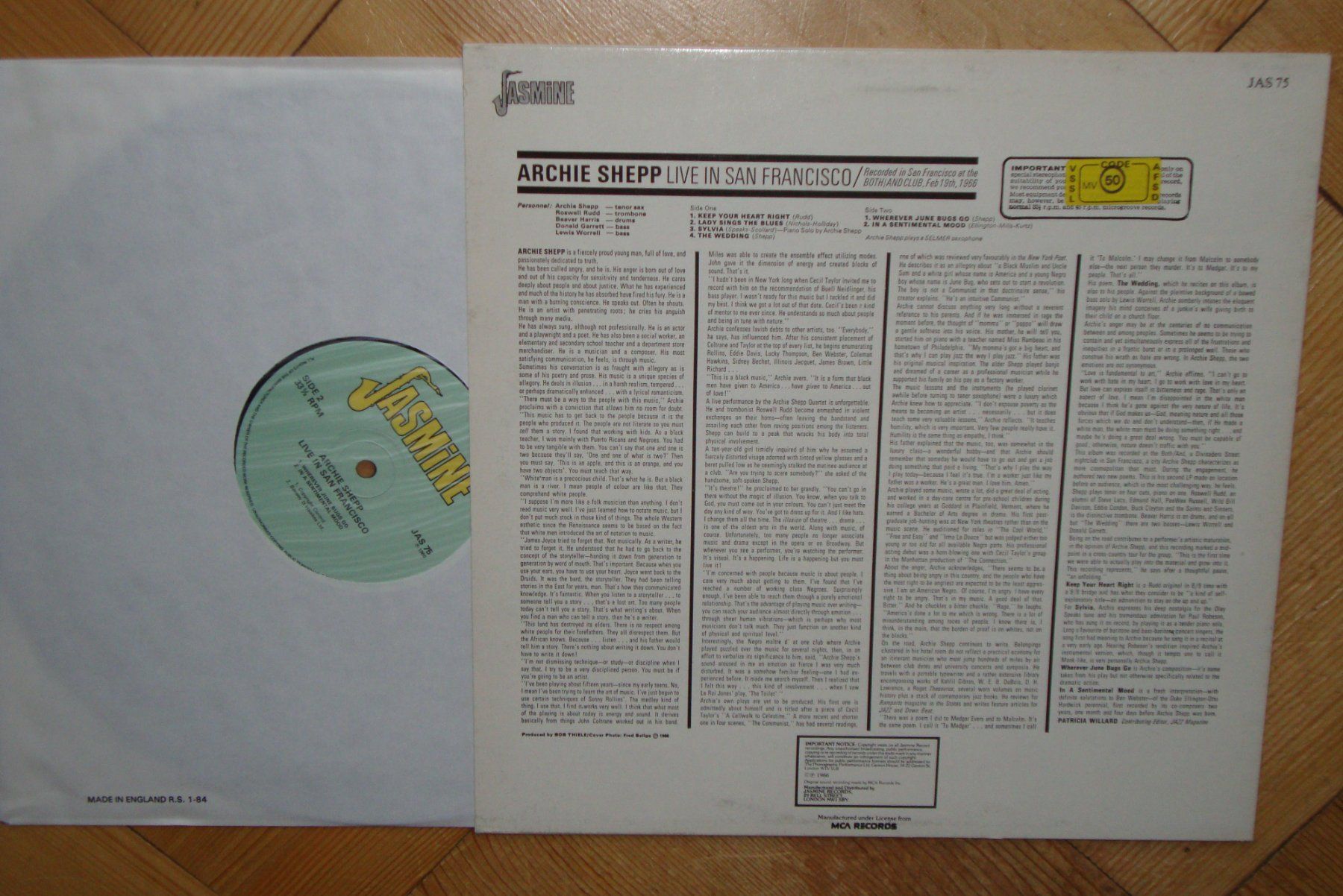 Dischi in vinile: LP Archie Shepp - FIRE MUSIC -  Impulse! Records – Usato da Bern venduto da Uli_10_11 2