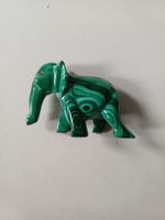 Vintage Malachit Elefant Skulptur
