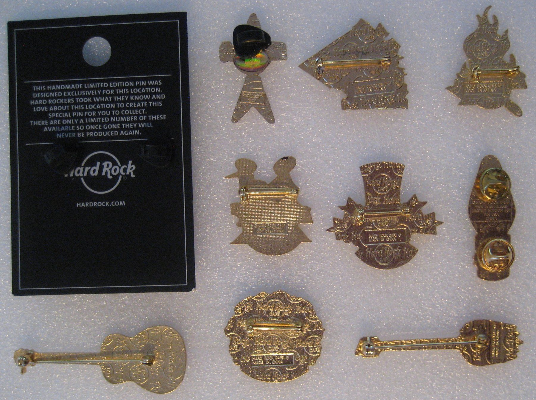 Hard Rock Cafe Placchette & Badge: 10 Hard Rock Cafe Pins Set #5 von 8 – Usato da Emmenbrücke venduto da tms1122 2